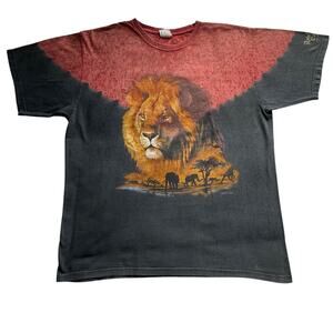 Vintage Rainforest Café Lion Tie-Dye Shirt Men’s L